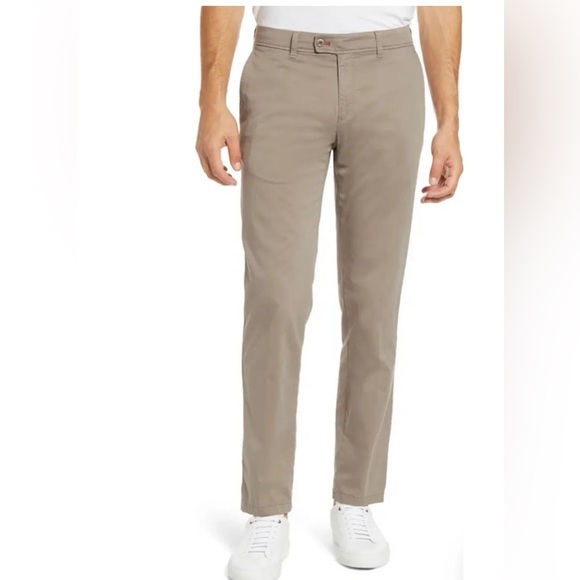 Brax Evans Flat Front Kapok &‎ Pima Luxury Chinos sz 42/34 - Picture 1 of 11